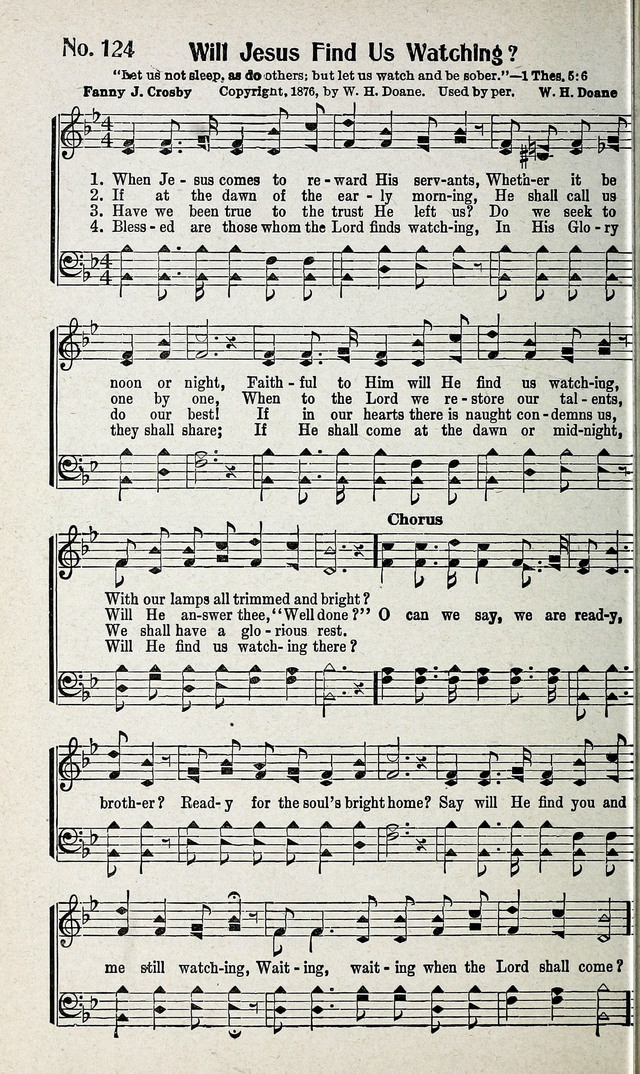 Calvary Songs: A Choice Collection of Gospel Songs, both Old and New page 125