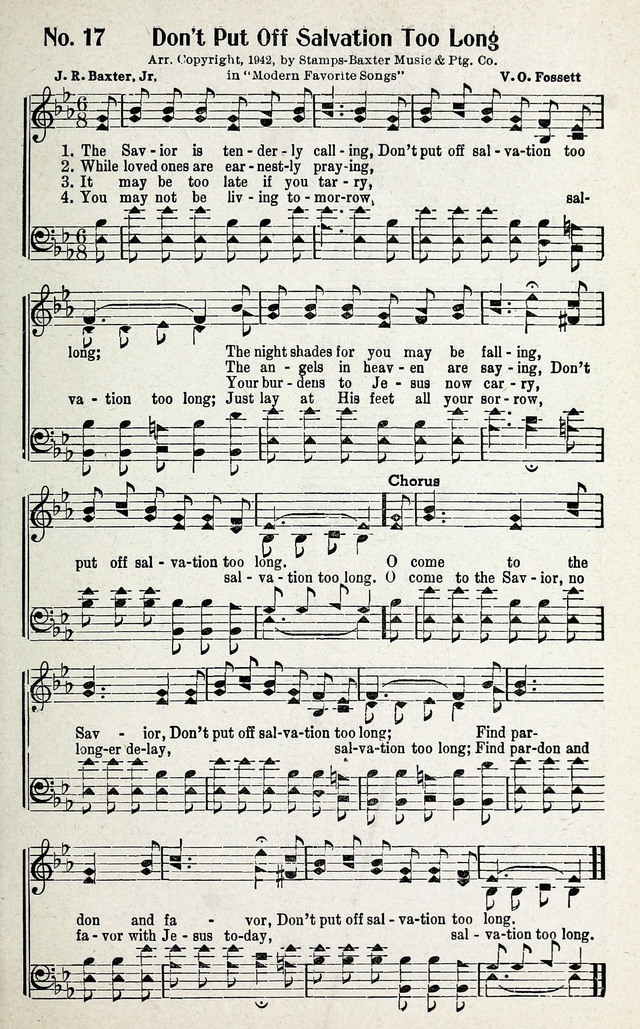 Calvary Songs: A Choice Collection of Gospel Songs, both Old and New page 18