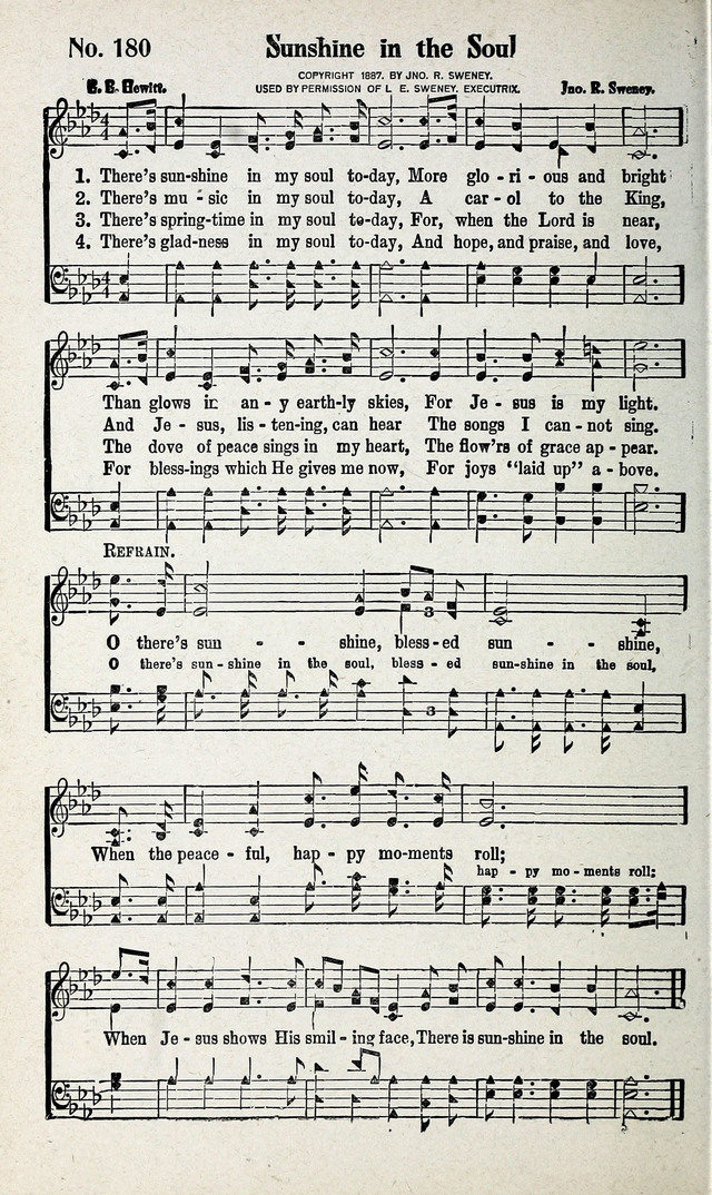 Calvary Songs: A Choice Collection of Gospel Songs, both Old and New page 181