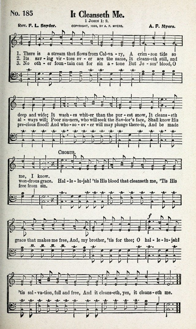 Calvary Songs: A Choice Collection of Gospel Songs, both Old and New page 186