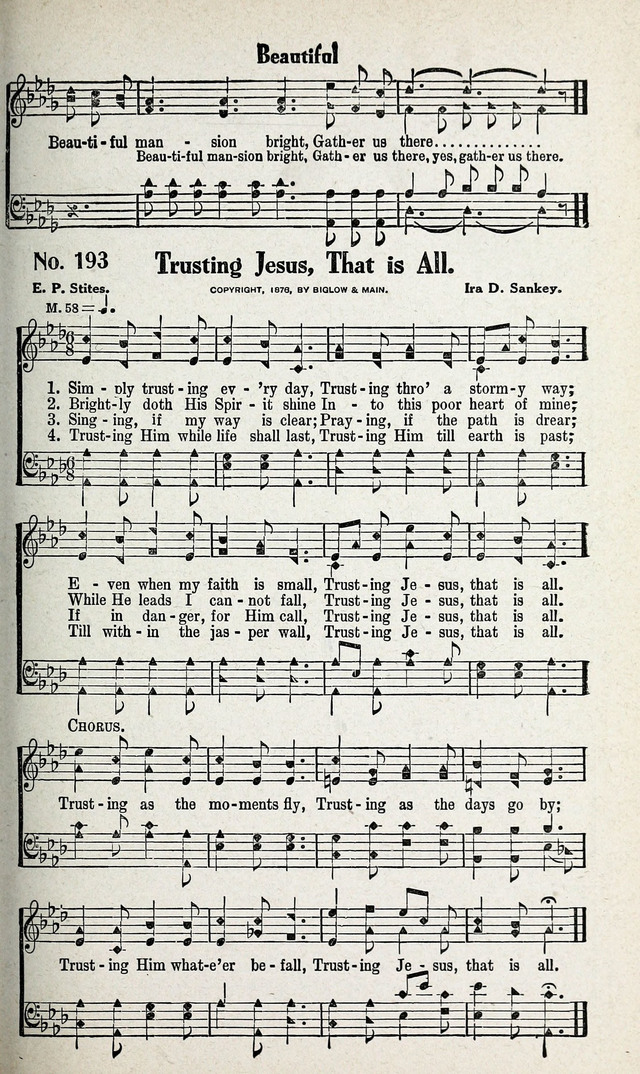 Calvary Songs: A Choice Collection of Gospel Songs, both Old and New page 194