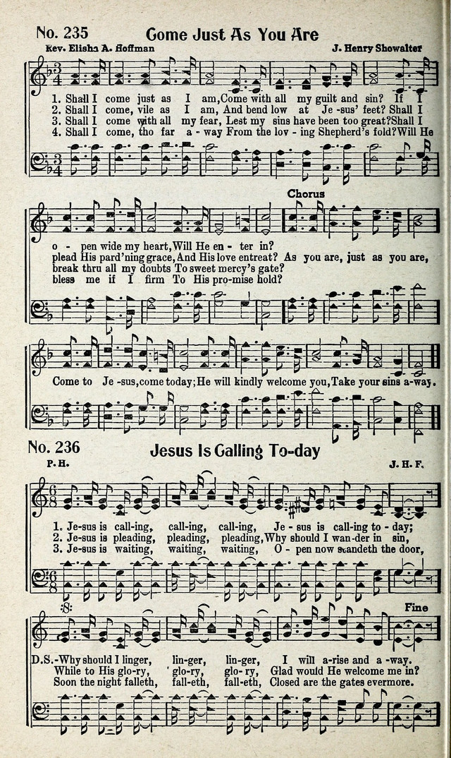 Calvary Songs: A Choice Collection of Gospel Songs, both Old and New page 239