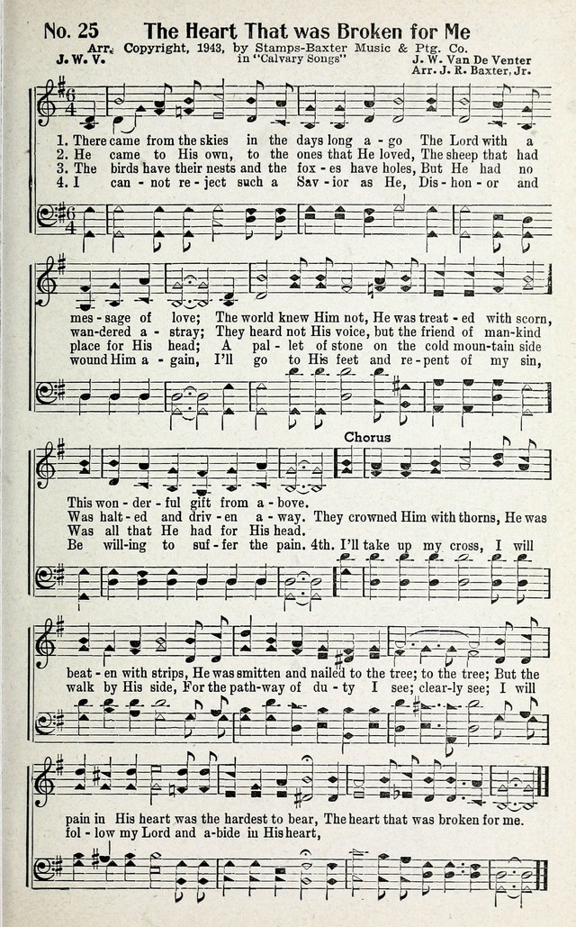 Calvary Songs: A Choice Collection of Gospel Songs, both Old and New page 26