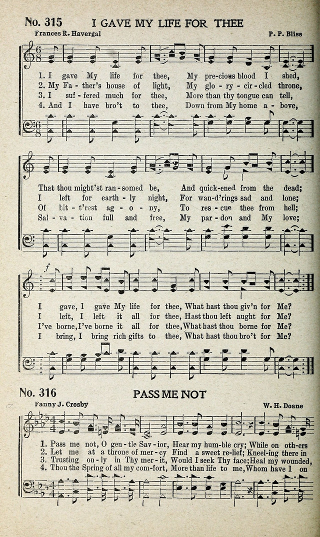 Calvary Songs: A Choice Collection of Gospel Songs, both Old and New page 291