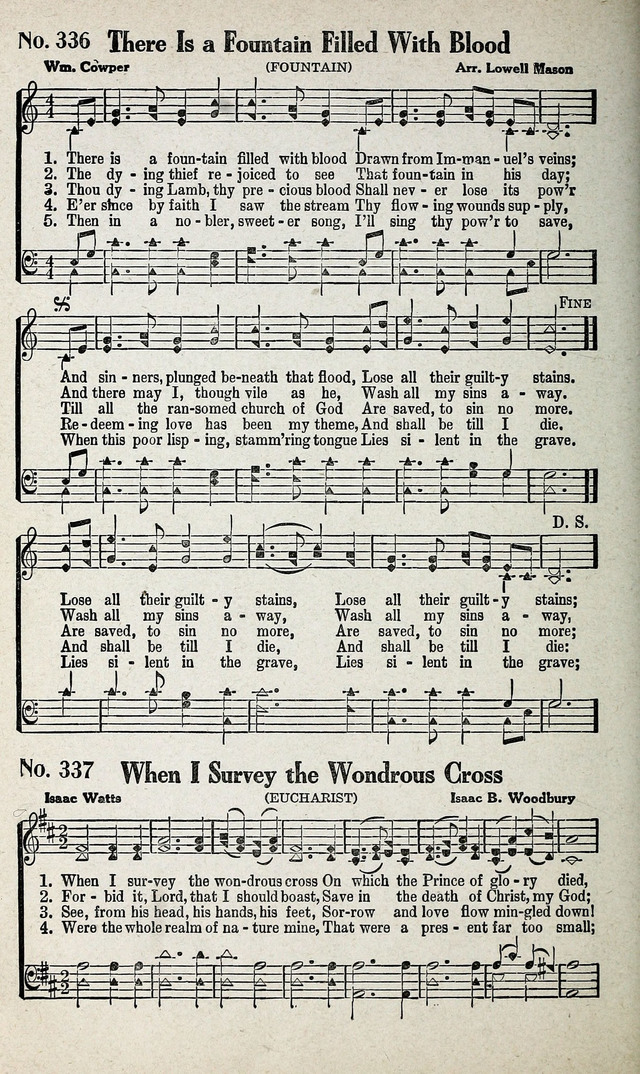 Calvary Songs: A Choice Collection of Gospel Songs, both Old and New page 305
