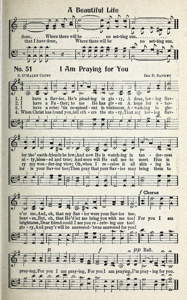 Calvary Songs: A Choice Collection of Gospel Songs, both Old and New page 52