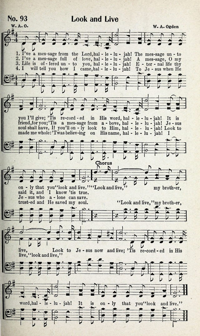 Calvary Songs: A Choice Collection of Gospel Songs, both Old and New page 94