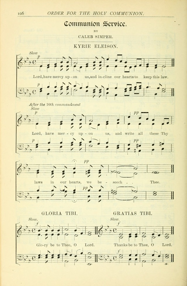 The Church Service Book: containing the words and music for the choral service, the morning and evening canticles, the holy communion, the Psalter, a selection of hymns from the hymnal with music page 113