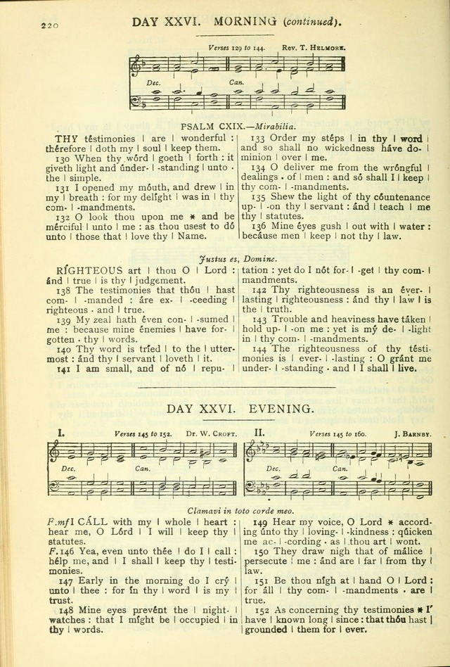 The Church Service Book: containing the words and music for the choral service, the morning and evening canticles, the holy communion, the Psalter, a selection of hymns from the hymnal with music page 231