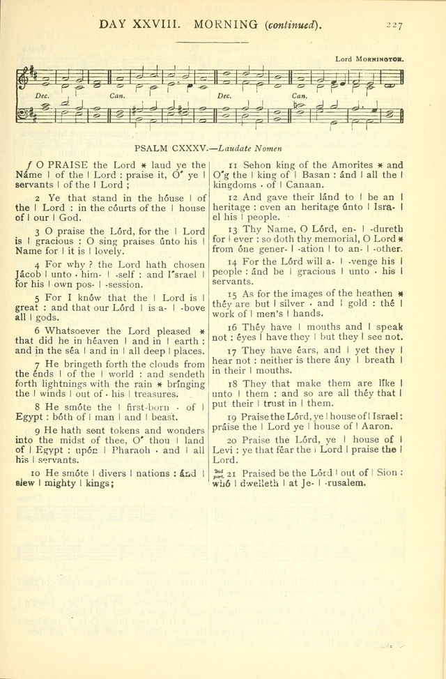 The Church Service Book: containing the words and music for the choral service, the morning and evening canticles, the holy communion, the Psalter, a selection of hymns from the hymnal with music page 240
