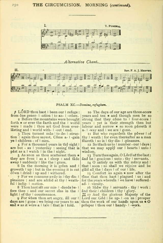 The Church Service Book: containing the words and music for the choral service, the morning and evening canticles, the holy communion, the Psalter, a selection of hymns from the hymnal with music page 263