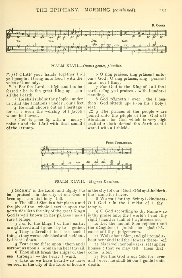 The Church Service Book: containing the words and music for the choral service, the morning and evening canticles, the holy communion, the Psalter, a selection of hymns from the hymnal with music page 266
