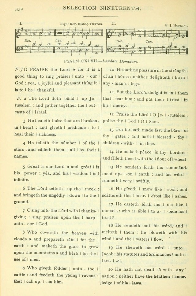 The Church Service Book: containing the words and music for the choral service, the morning and evening canticles, the holy communion, the Psalter, a selection of hymns from the hymnal with music page 343