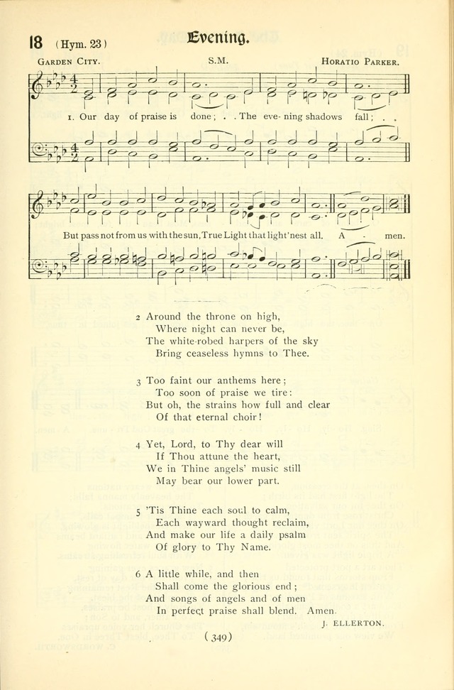 The Church Service Book: containing the words and music for the choral service, the morning and evening canticles, the holy communion, the Psalter, a selection of hymns from the hymnal with music page 364