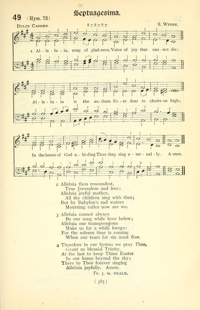 The Church Service Book: containing the words and music for the choral service, the morning and evening canticles, the holy communion, the Psalter, a selection of hymns from the hymnal with music page 400