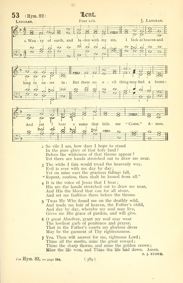 The Church Service Book: containing the words and music for the choral service, the morning and evening canticles, the holy communion, the Psalter, a selection of hymns from the hymnal with music page 404