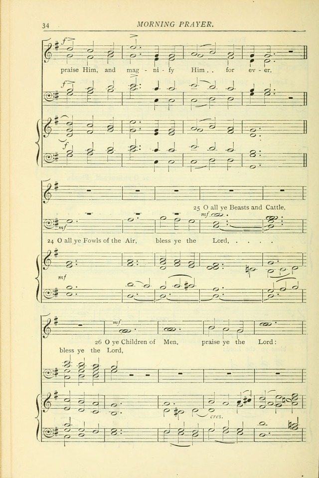 The Church Service Book: containing the words and music for the choral service, the morning and evening canticles, the holy communion, the Psalter, a selection of hymns from the hymnal with music page 41