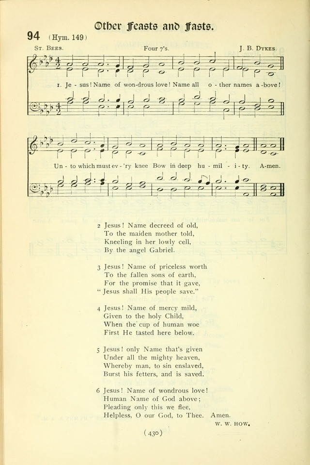 The Church Service Book: containing the words and music for the choral service, the morning and evening canticles, the holy communion, the Psalter, a selection of hymns from the hymnal with music page 445