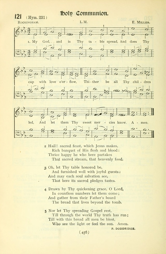 The Church Service Book: containing the words and music for the choral service, the morning and evening canticles, the holy communion, the Psalter, a selection of hymns from the hymnal with music page 471