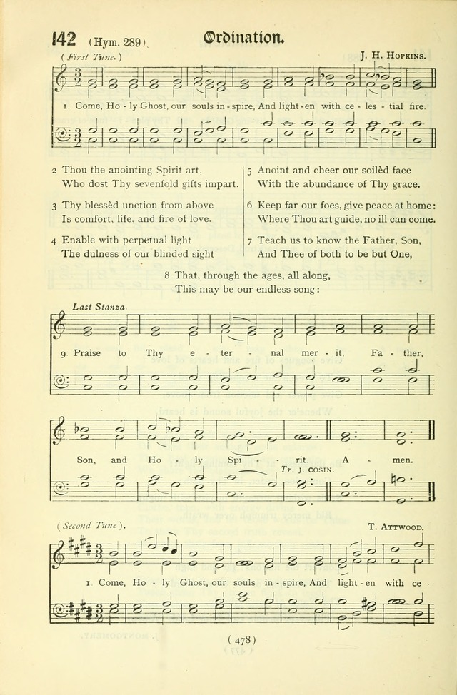 The Church Service Book: containing the words and music for the choral service, the morning and evening canticles, the holy communion, the Psalter, a selection of hymns from the hymnal with music page 493