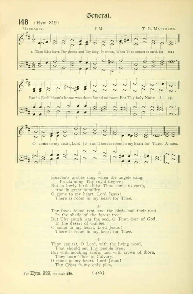 The Church Service Book: containing the words and music for the choral service, the morning and evening canticles, the holy communion, the Psalter, a selection of hymns from the hymnal with music page 501