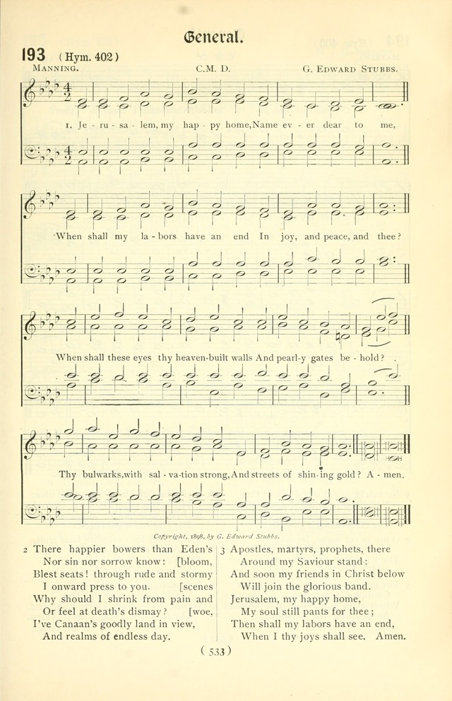 The Church Service Book: containing the words and music for the choral service, the morning and evening canticles, the holy communion, the Psalter, a selection of hymns from the hymnal with music page 548