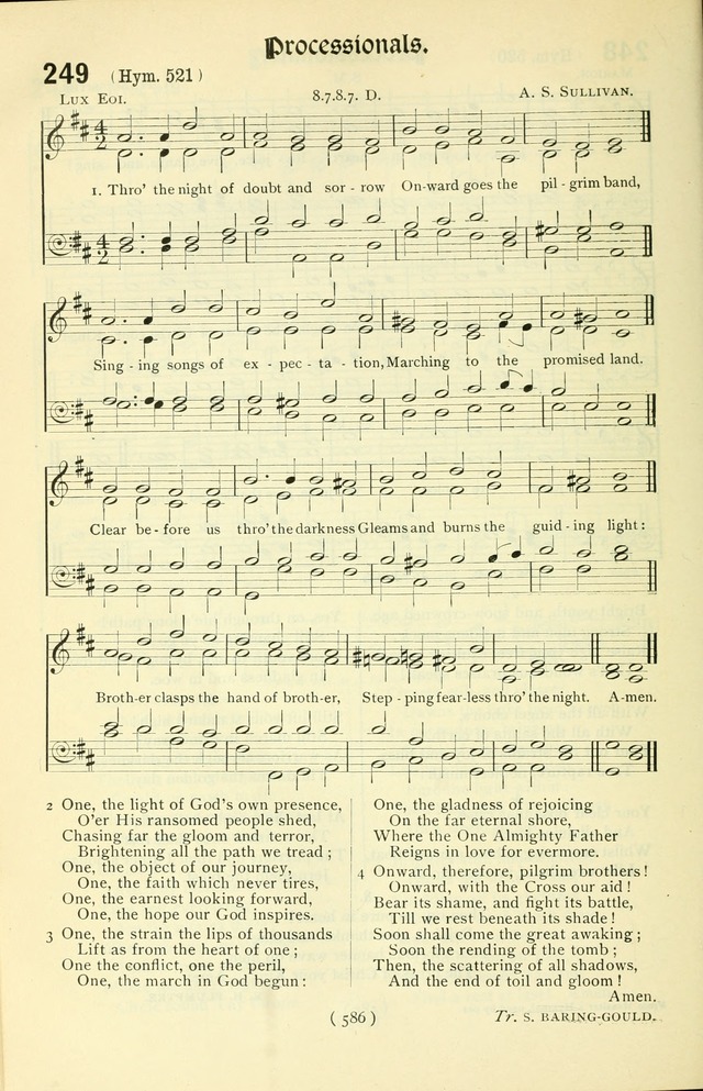 The Church Service Book: containing the words and music for the choral service, the morning and evening canticles, the holy communion, the Psalter, a selection of hymns from the hymnal with music page 601