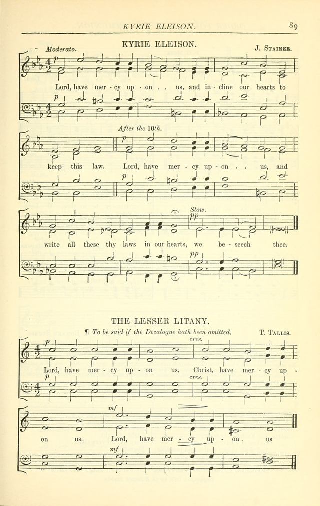 The Church Service Book: containing the words and music for the choral service, the morning and evening canticles, the holy communion, the Psalter, a selection of hymns from the hymnal with music page 96