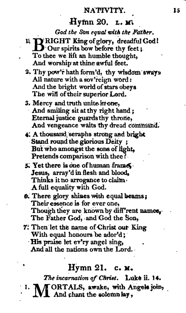A Choice Selection of Evangelical Hymns, from various authors: for the use of the English Evangelical Lutheran Church in New York page 15