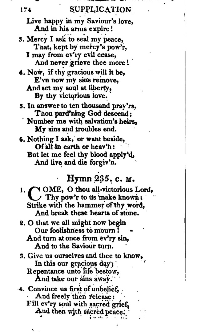 A Choice Selection of Evangelical Hymns, from various authors: for the use of the English Evangelical Lutheran Church in New York page 174