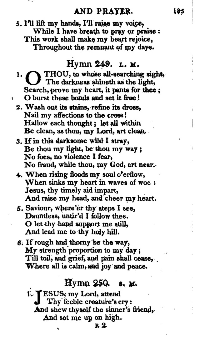 A Choice Selection of Evangelical Hymns, from various authors: for the use of the English Evangelical Lutheran Church in New York page 185