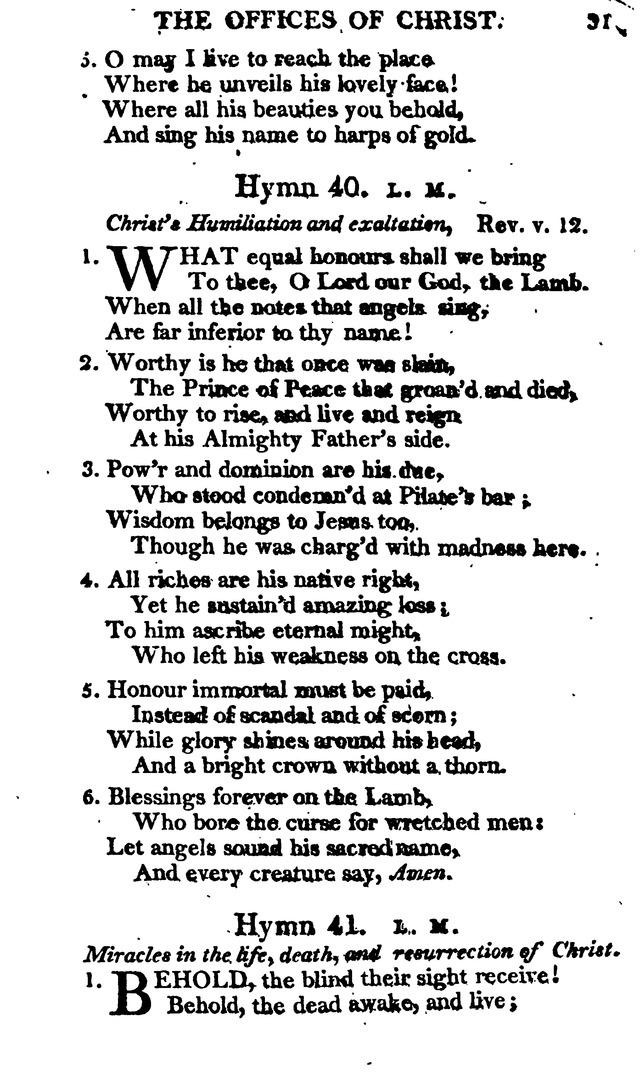 A Choice Selection of Evangelical Hymns, from various authors: for the use of the English Evangelical Lutheran Church in New York page 31