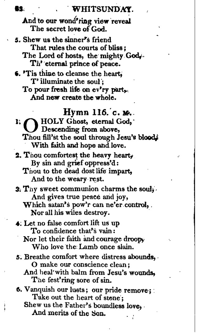 A Choice Selection of Evangelical Hymns, from various authors: for the use of the English Evangelical Lutheran Church in New York page 92