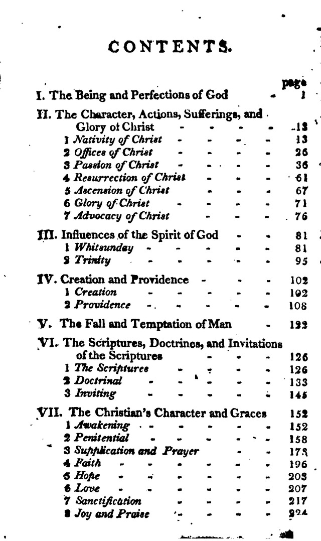A Choice Selection of Evangelical Hymns, from various authors: for the use of the English Evangelical Lutheran Church in New York page vii