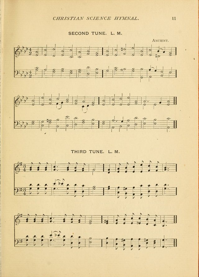 Christian Science Hymnal: a selection of spiritual songs page 11