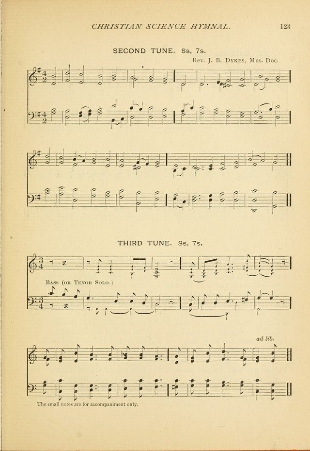 Christian Science Hymnal: a selection of spiritual songs page 123