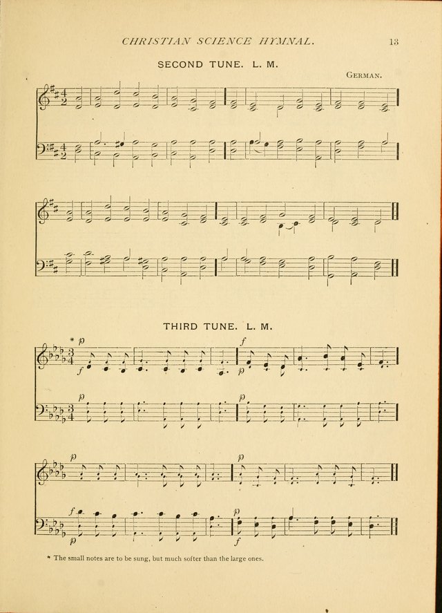 Christian Science Hymnal: a selection of spiritual songs page 13