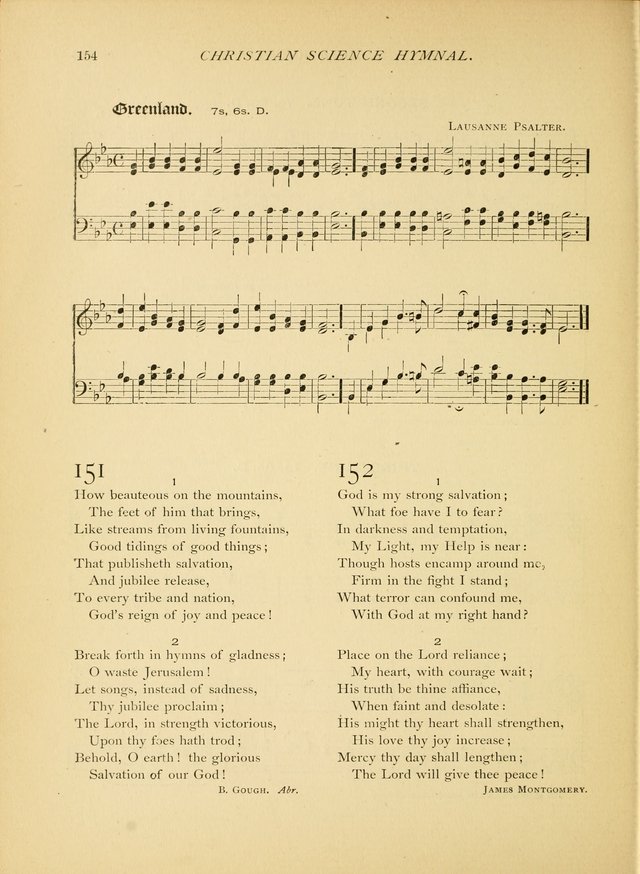 Christian Science Hymnal: a selection of spiritual songs page 154