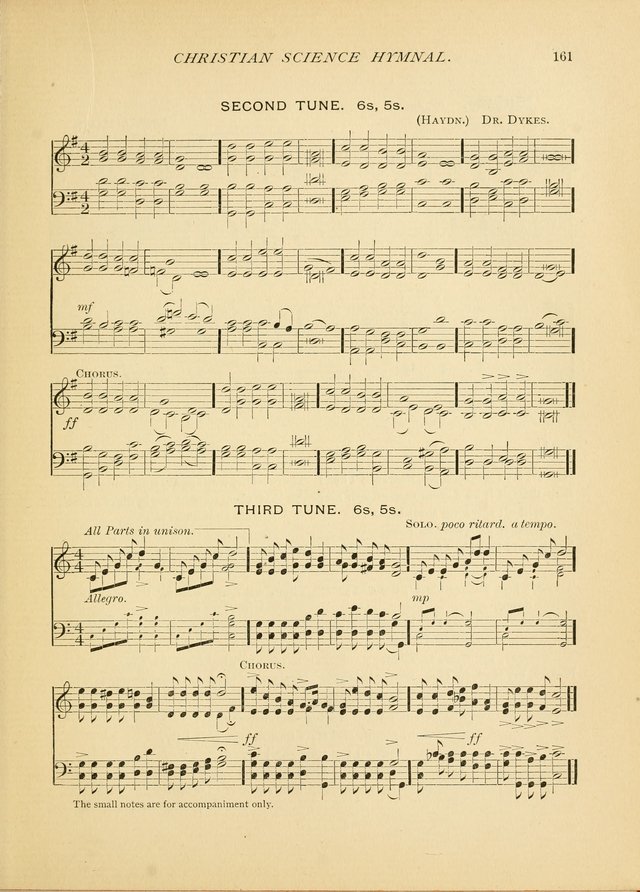 Christian Science Hymnal: a selection of spiritual songs page 161