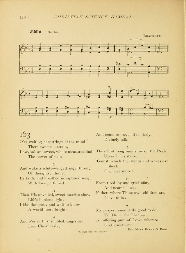 Christian Science Hymnal: a selection of spiritual songs page 170