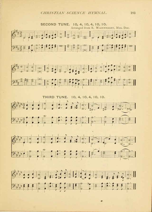 Christian Science Hymnal: a selection of spiritual songs page 183