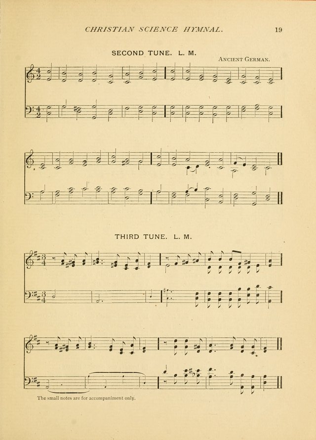 Christian Science Hymnal: a selection of spiritual songs page 19