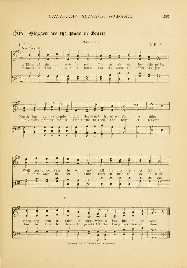 Christian Science Hymnal: a selection of spiritual songs page 205