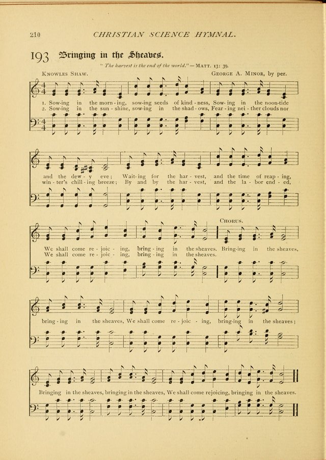 Christian Science Hymnal: a selection of spiritual songs page 212