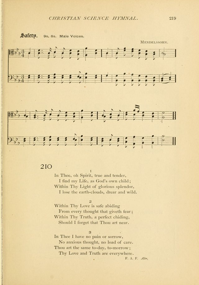 Christian Science Hymnal: a selection of spiritual songs page 221