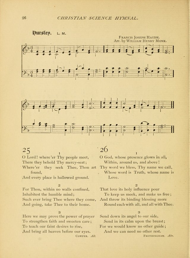 Christian Science Hymnal: a selection of spiritual songs page 26