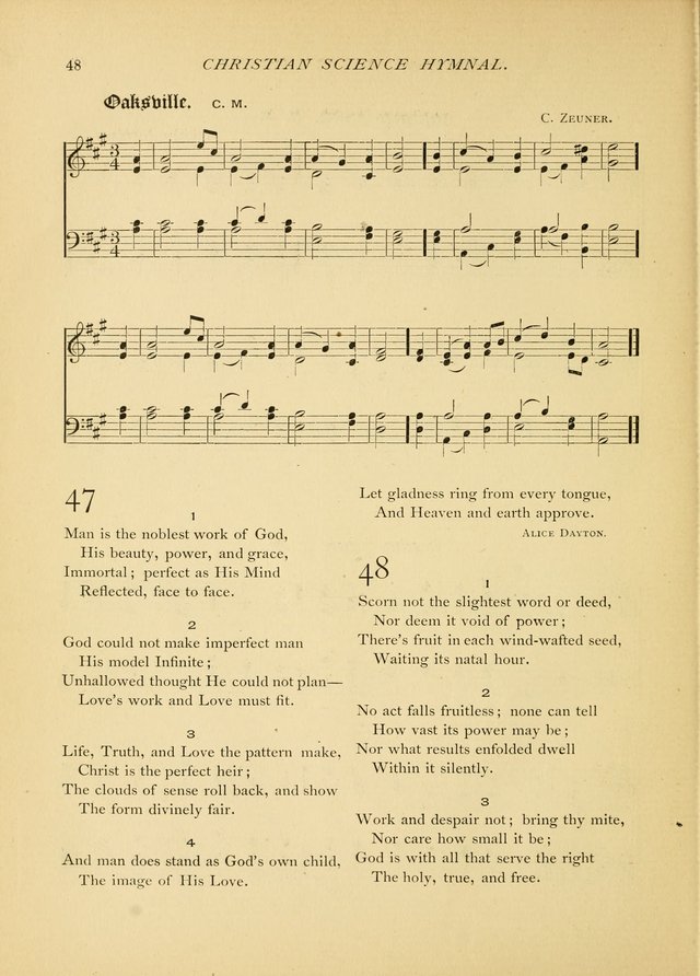 Christian Science Hymnal: a selection of spiritual songs page 48