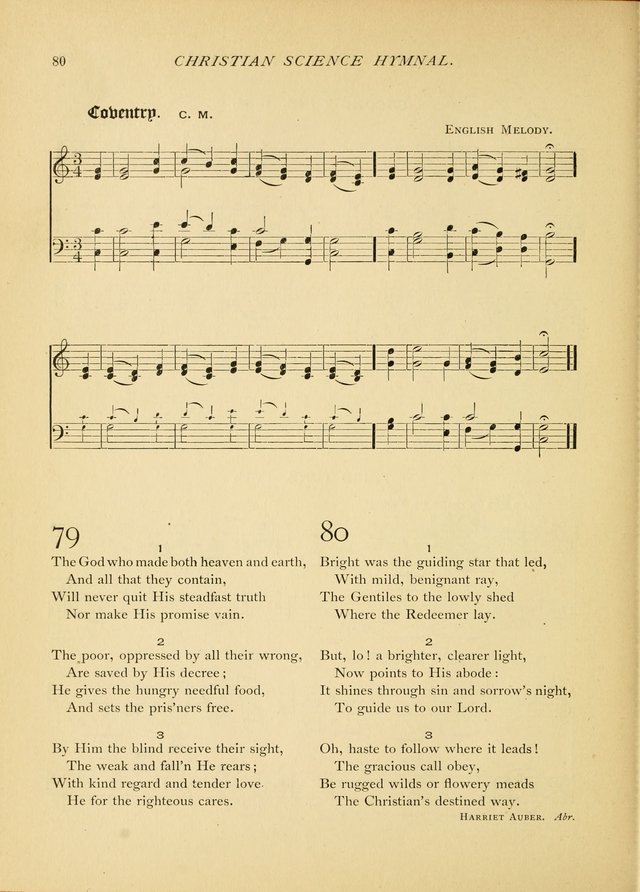 Christian Science Hymnal: a selection of spiritual songs page 80