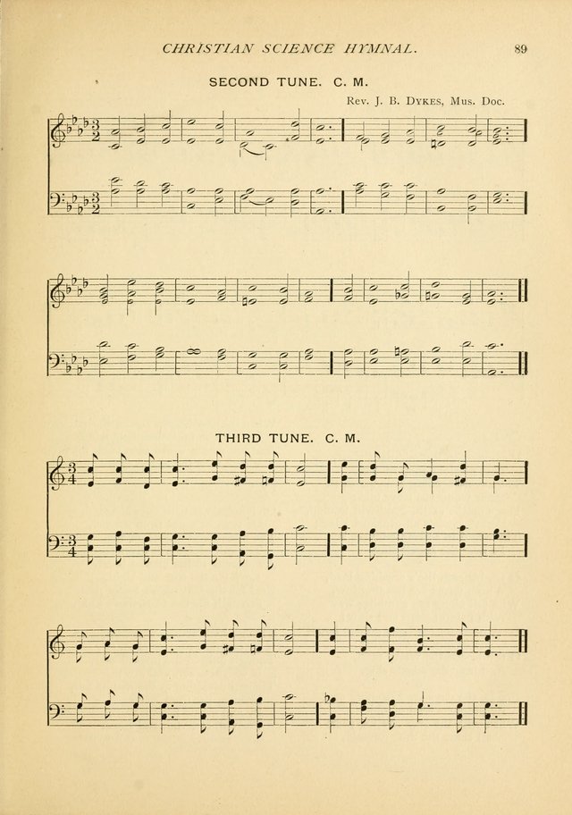 Christian Science Hymnal: a selection of spiritual songs page 89