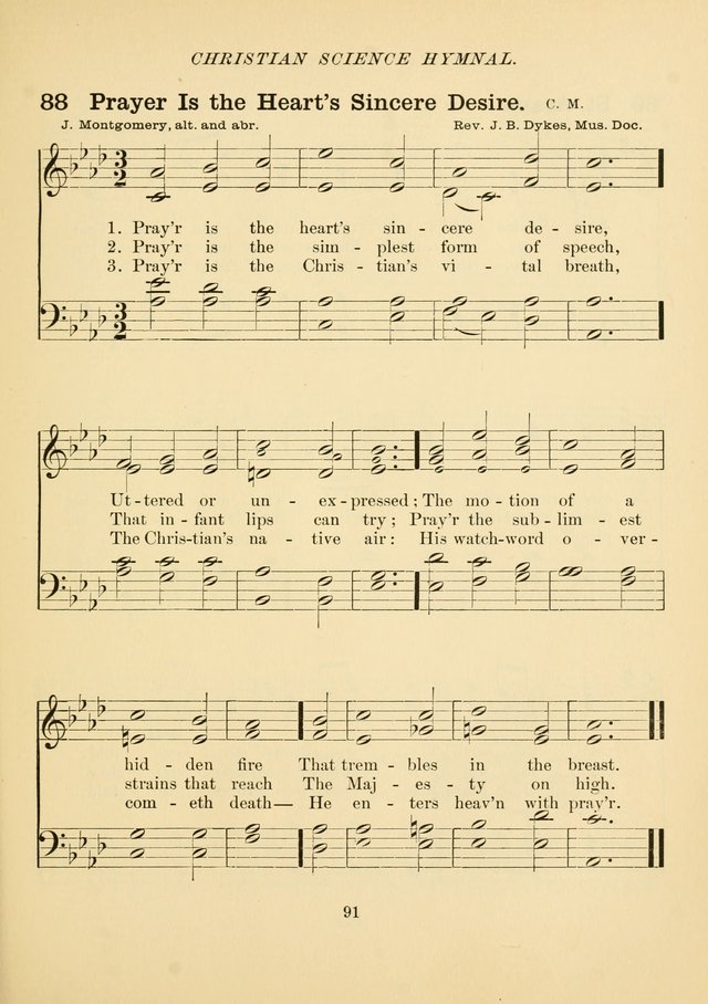 Christian Science Hymnal: a selection of spiritual songs page 100